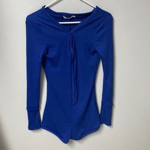 MOXEAY Blue One Piece Romper